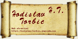Hodislav Torbić vizit kartica